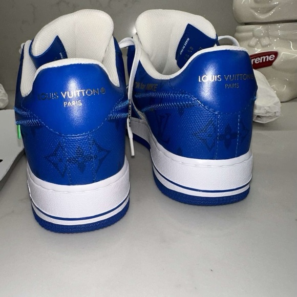 Nike x Louis Vuitton x Virgil Abloh Air Force 1’s AF1s LV Blue/White - Picture 3 of 12